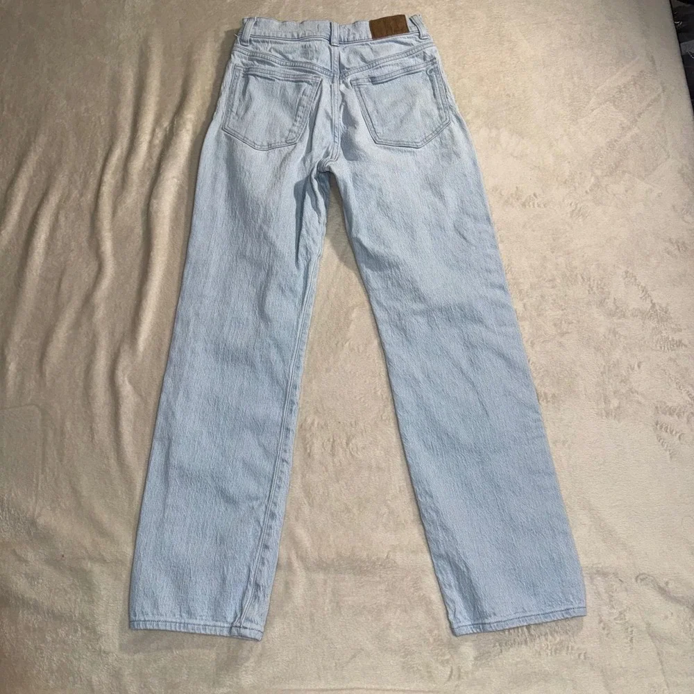 Madewell 90s Straight Leg Jeans Light Wash High Rise Size 25 Denim
